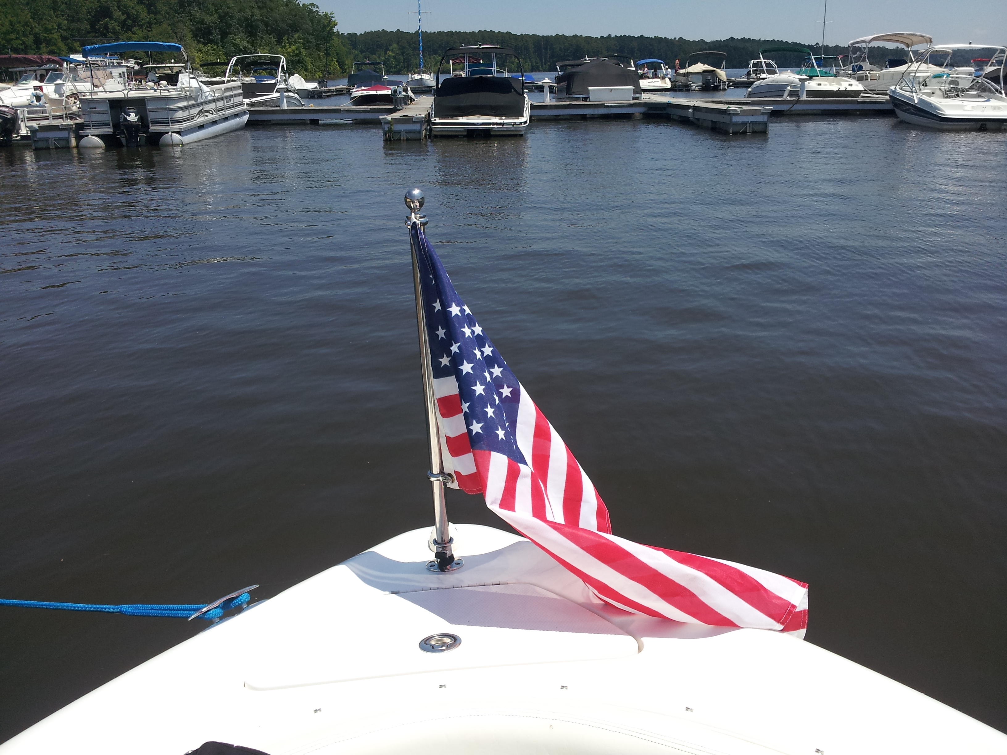 Bow mounted flag