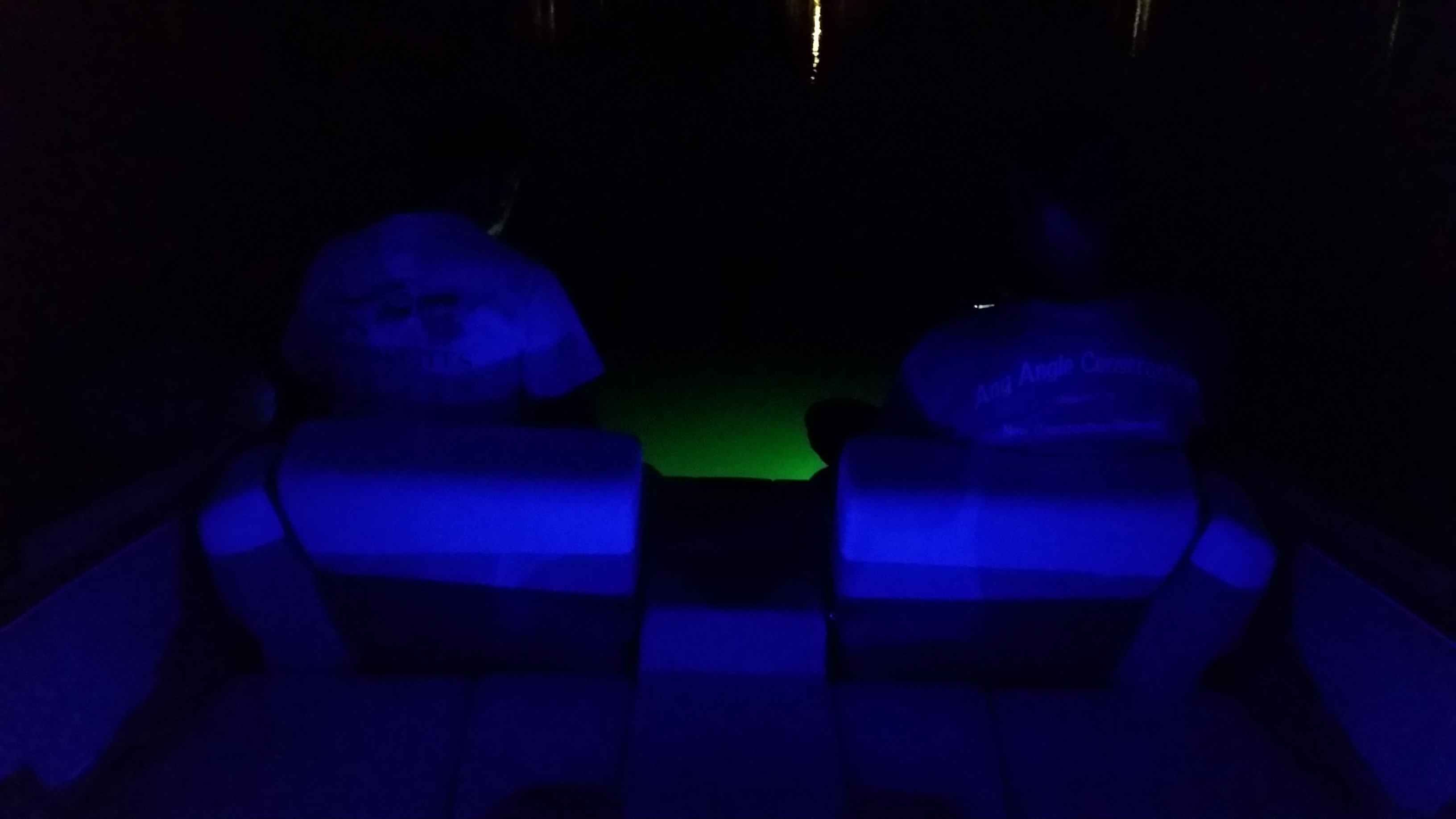 Night fishing/drinking off the back with color change Ocean LED